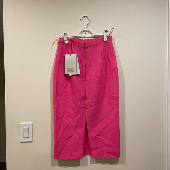 BRAND NEW Roland Mouret Pink Skirt Size 8 - Picture 4 of 4